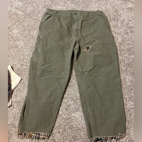 Carhartt Flannel lined Carpenter Jeans - Picture 1 of 5